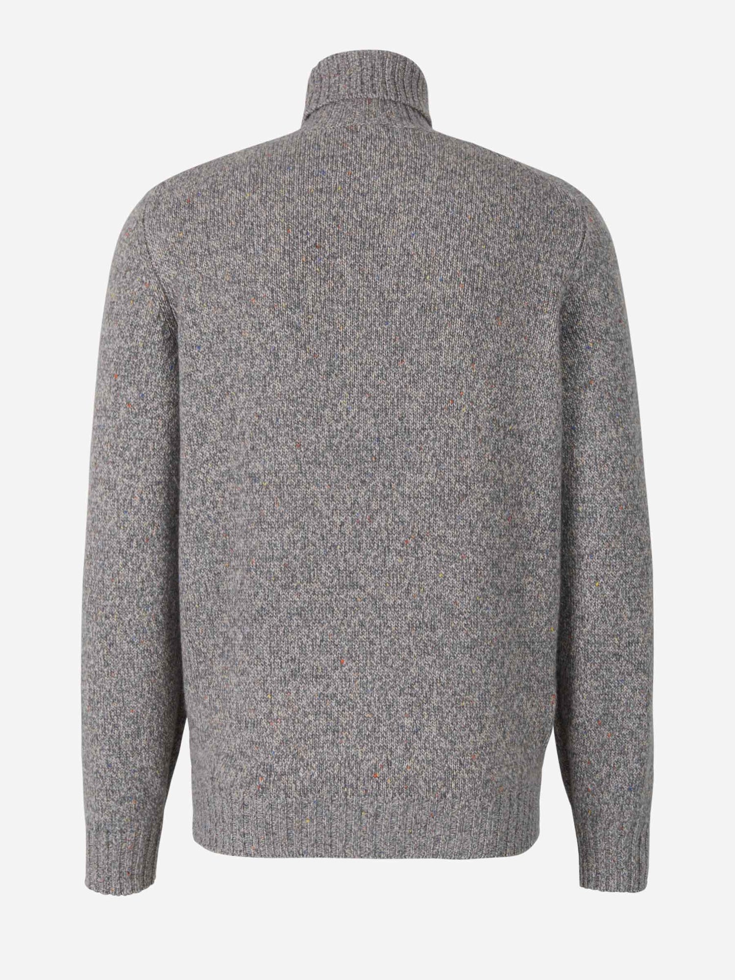 Outlet online Brunello Cucinelli Hombre Jersey Punto Jaspeado Cashmere color Gris Claro sku 542-002168 01 - Foto 2