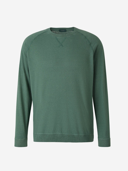 Outlet online Zanone Hombre Sudadera Cuello Redondo color Azul Cobalto sku 542-002214 02 - Foto 1