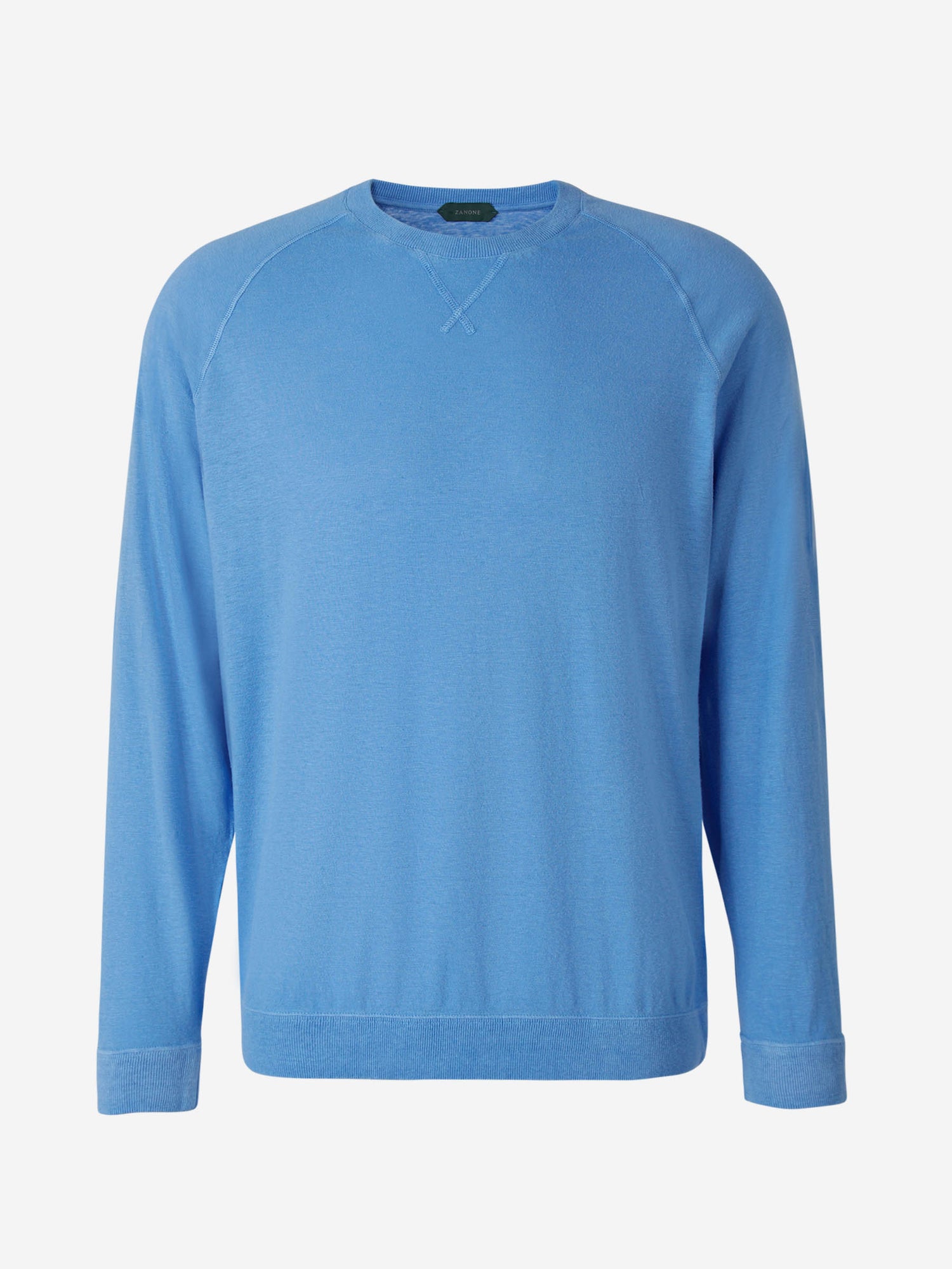 Outlet online Zanone Hombre Sudadera Cuello Redondo color Turquesa sku 542-002214 01 - Foto 5