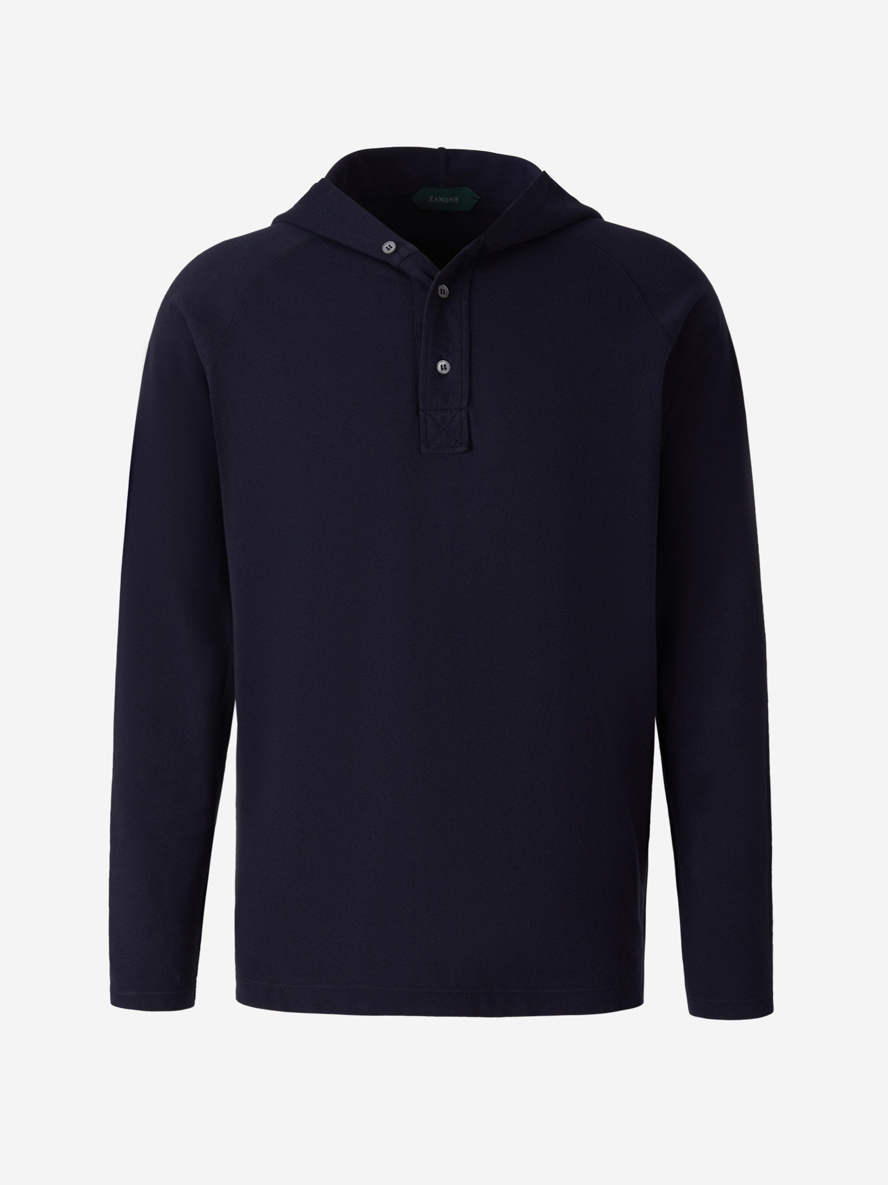 Outlet online Zanone Hombre Jersey Capucha Algodón color Verde Militar sku 542-002215 02 - Foto 1