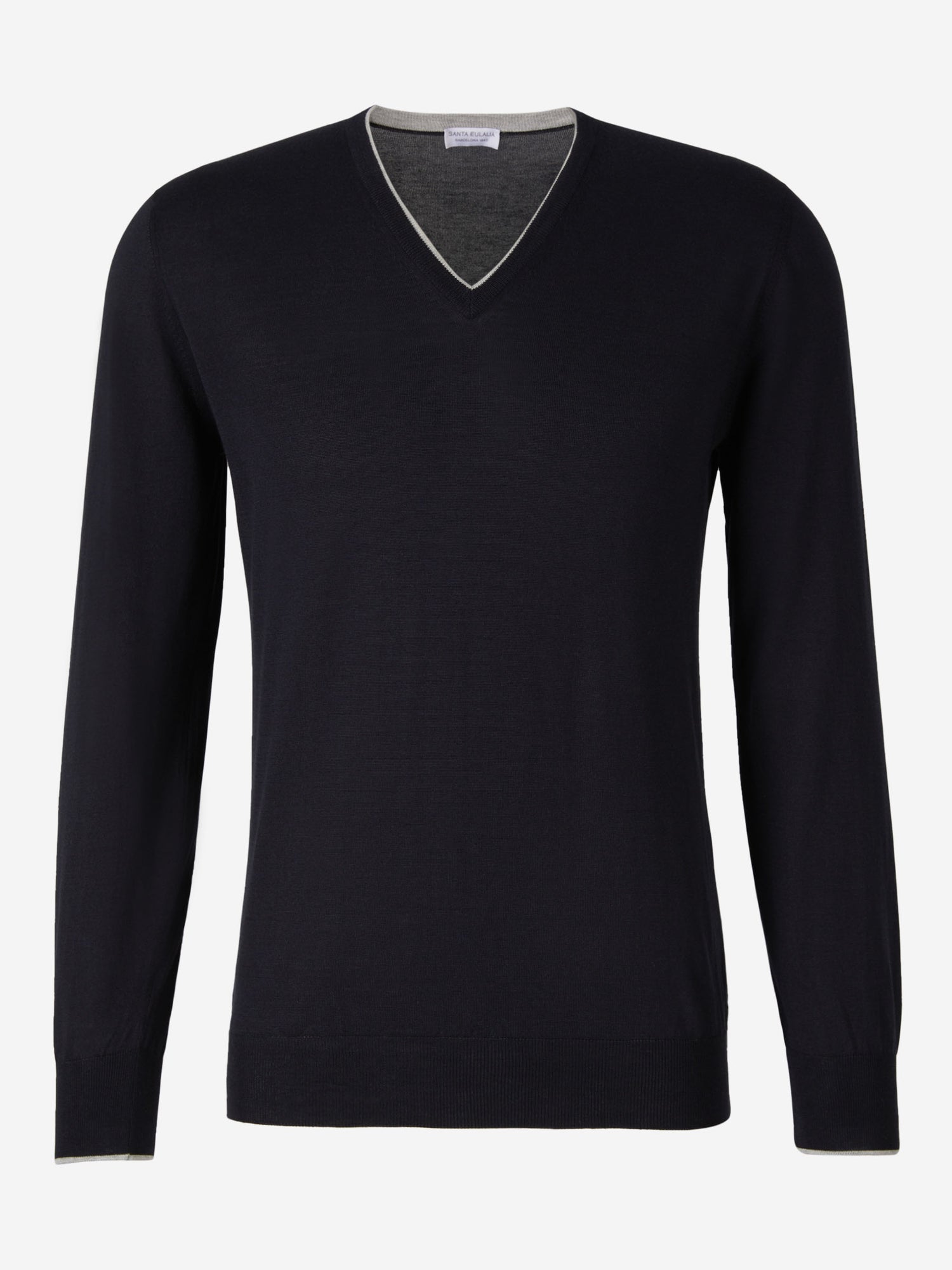 Outlet online Santa Eulalia Hombre Jersey Algodón y Seda color Azul Marino sku 542-002217 00 - Foto 1