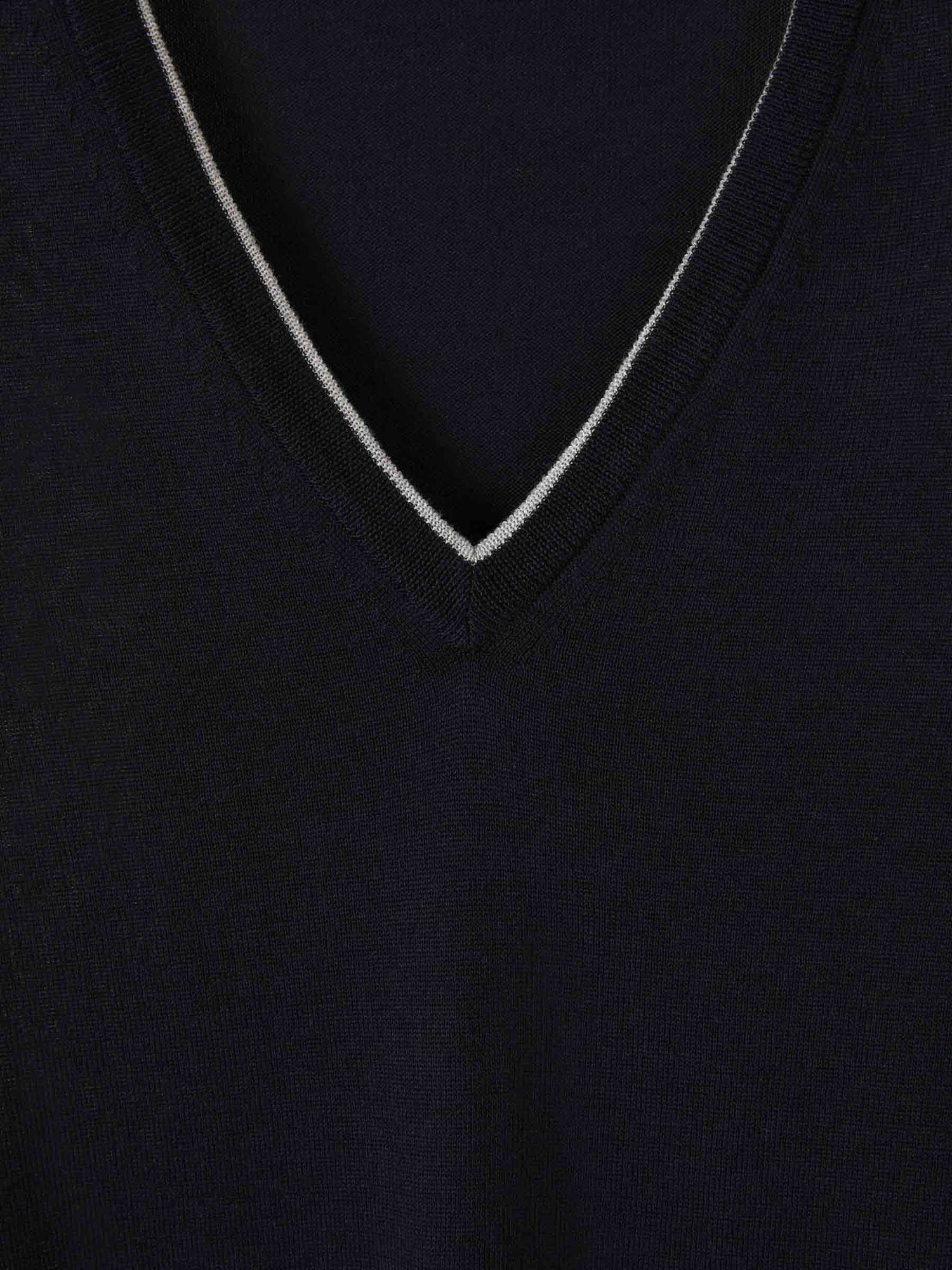 Outlet online Santa Eulalia Hombre Jersey Algodón y Seda color Azul Marino sku 542-002217 00 - Foto 3