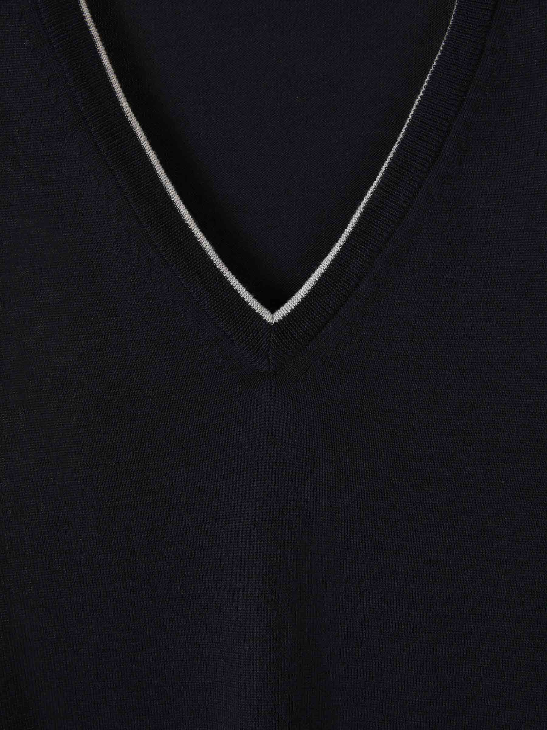 Outlet online Santa Eulalia Hombre Jersey Algodón y Seda color Azul Marino sku 542-002217 00 - Foto 3