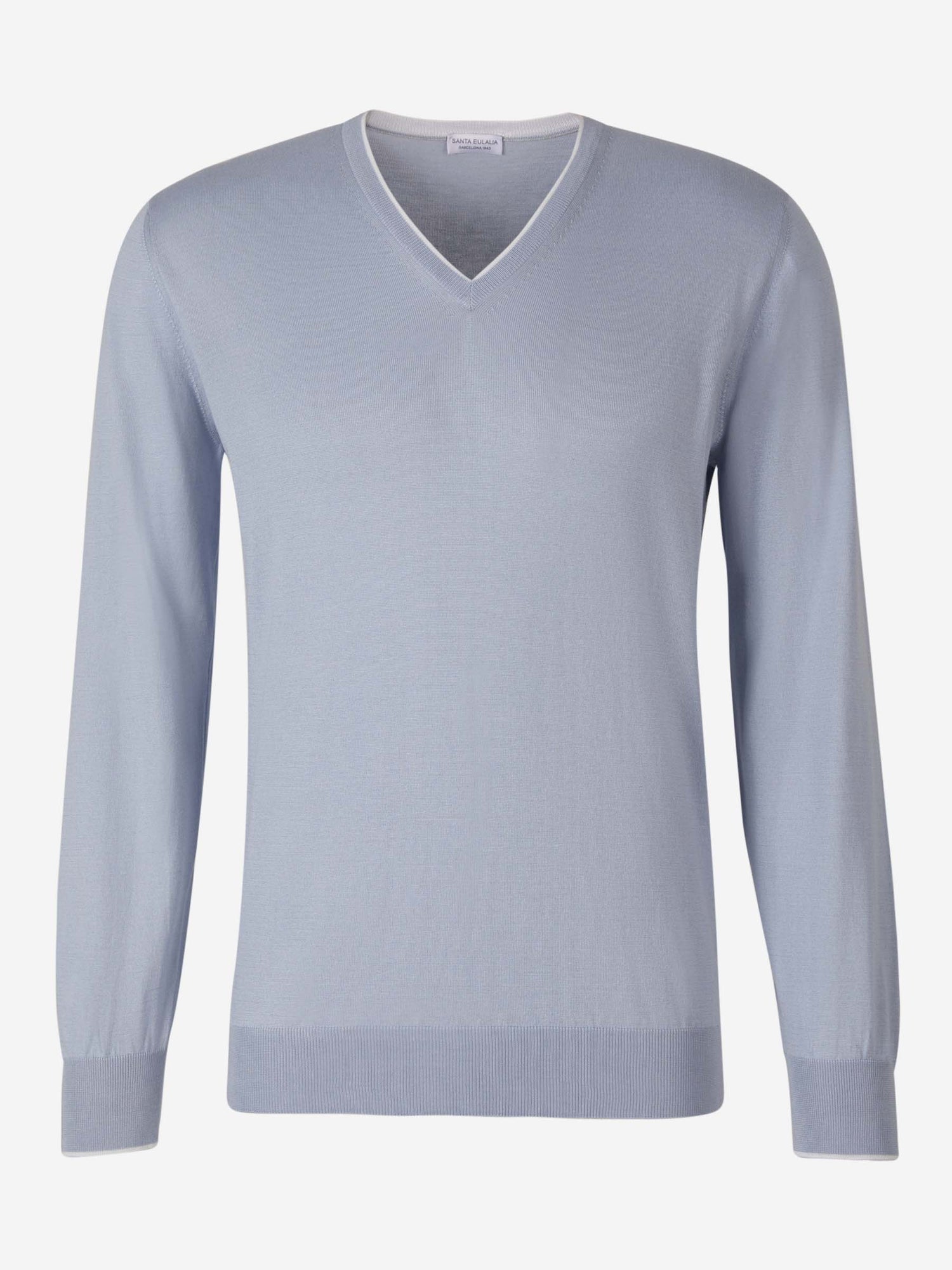 Outlet online Santa Eulalia Hombre Jersey Algodón y Seda color Azul Marino sku 542-002217 00 - Foto 5