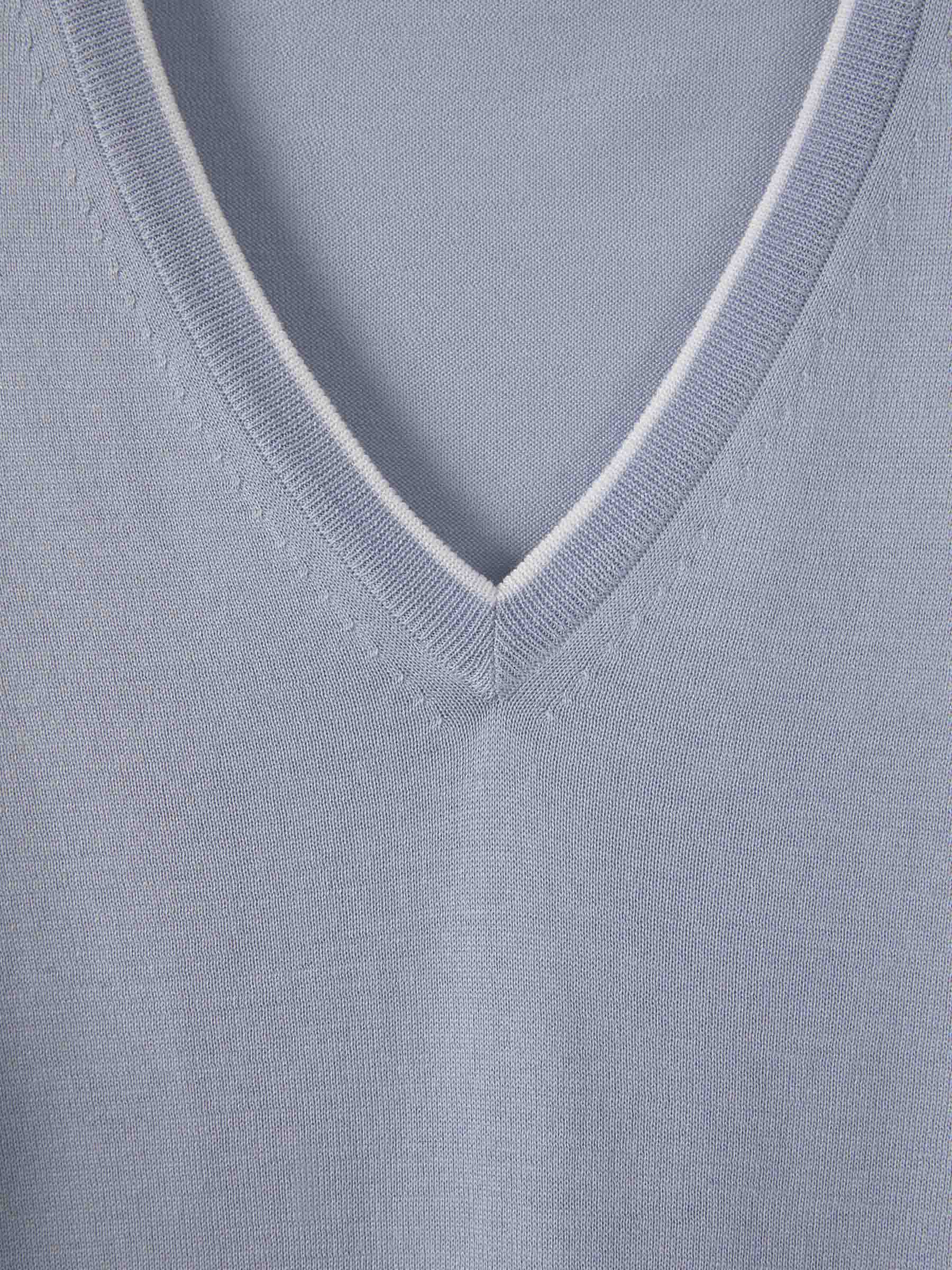 Outlet online Santa Eulalia Hombre Jersey Algodón y Seda color Azul Marino sku 542-002217 00 - Foto 7