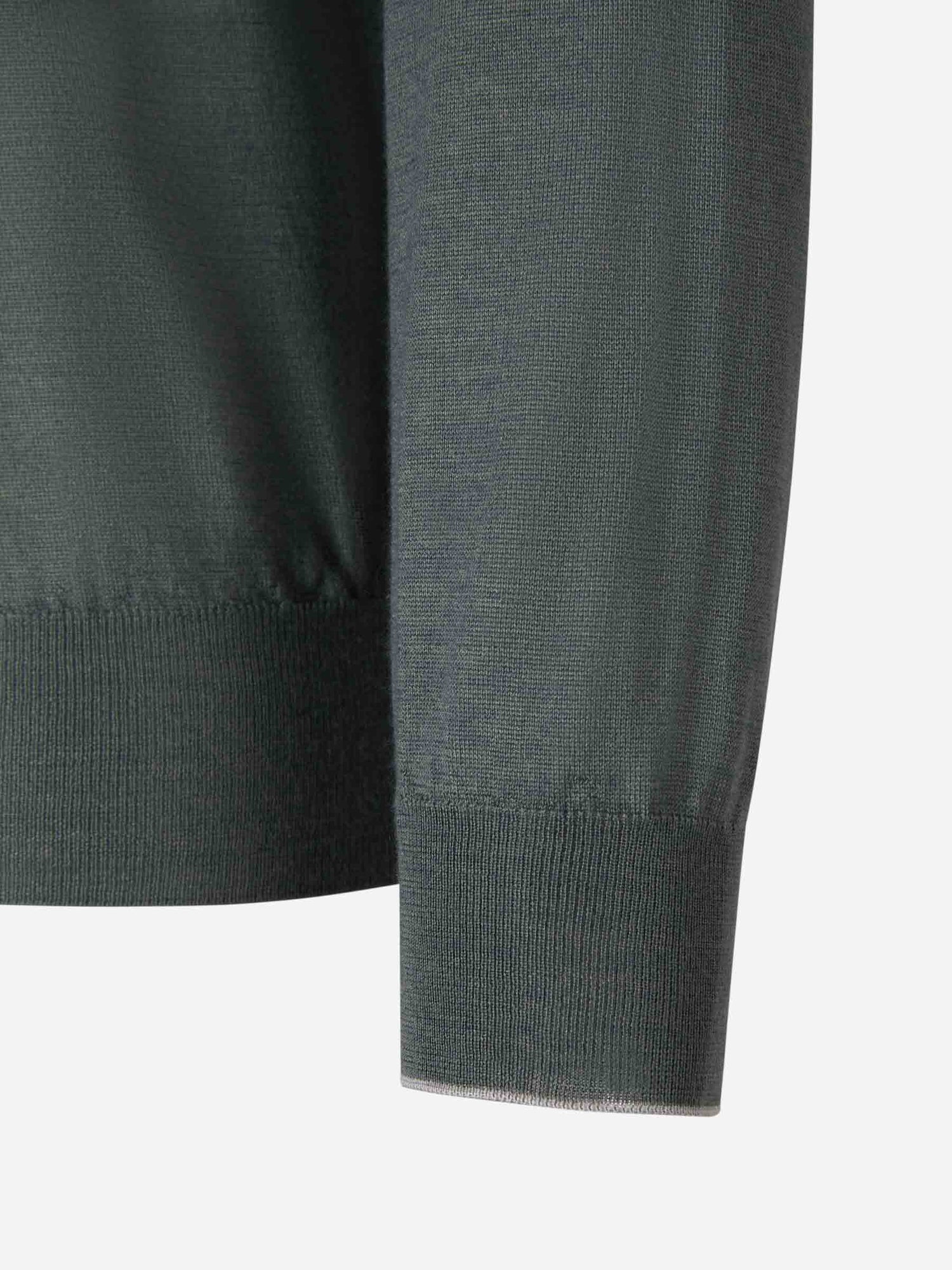 Outlet online Cruciani Hombre Jersey Cashmere Y Seda color Verde Oscuro sku 542-002220 02 - Foto 8