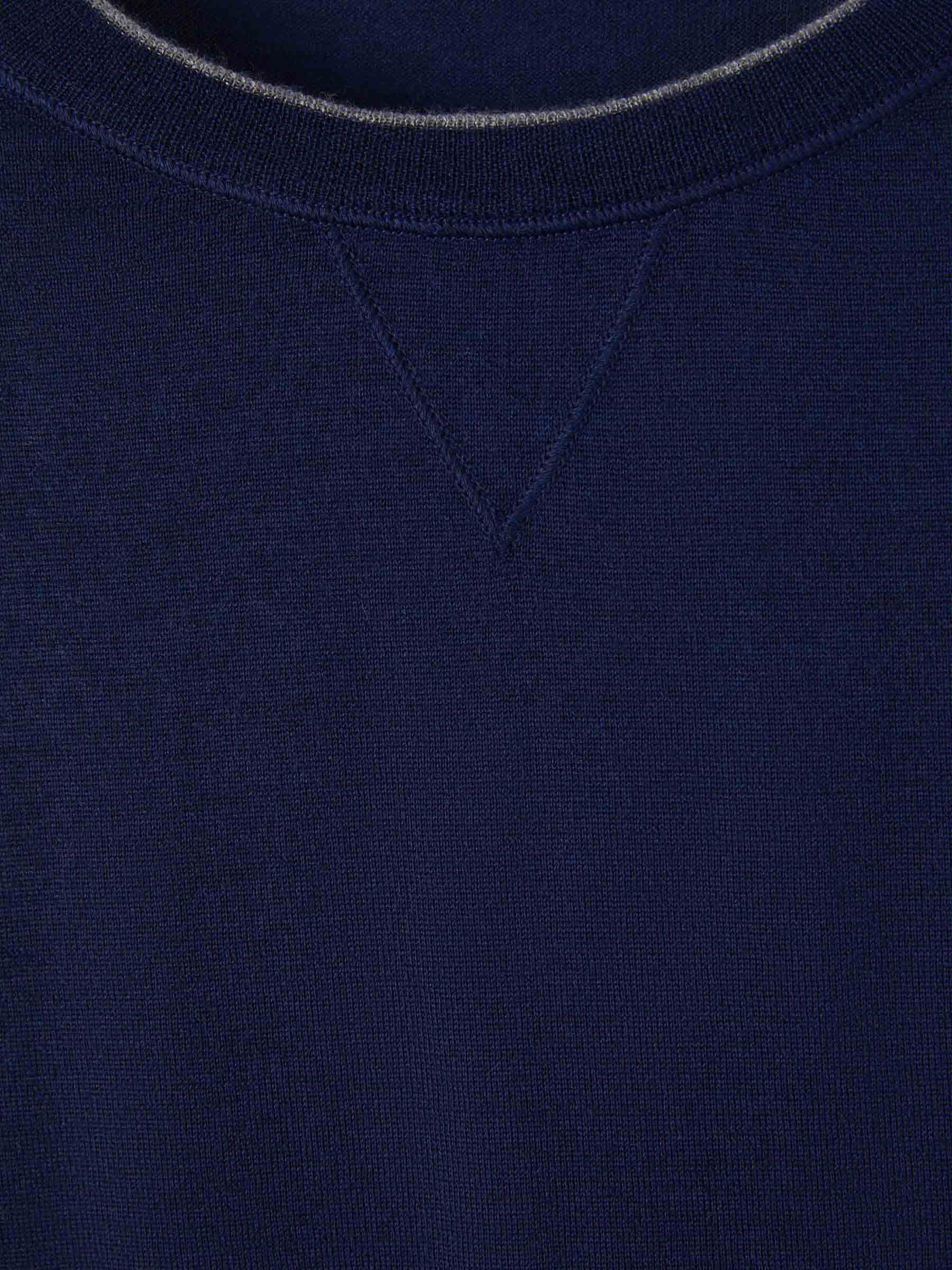 Outlet online Cruciani Hombre Jersey Cashmere Y Seda color Azul Marino sku 542-002220 03 - Foto 11