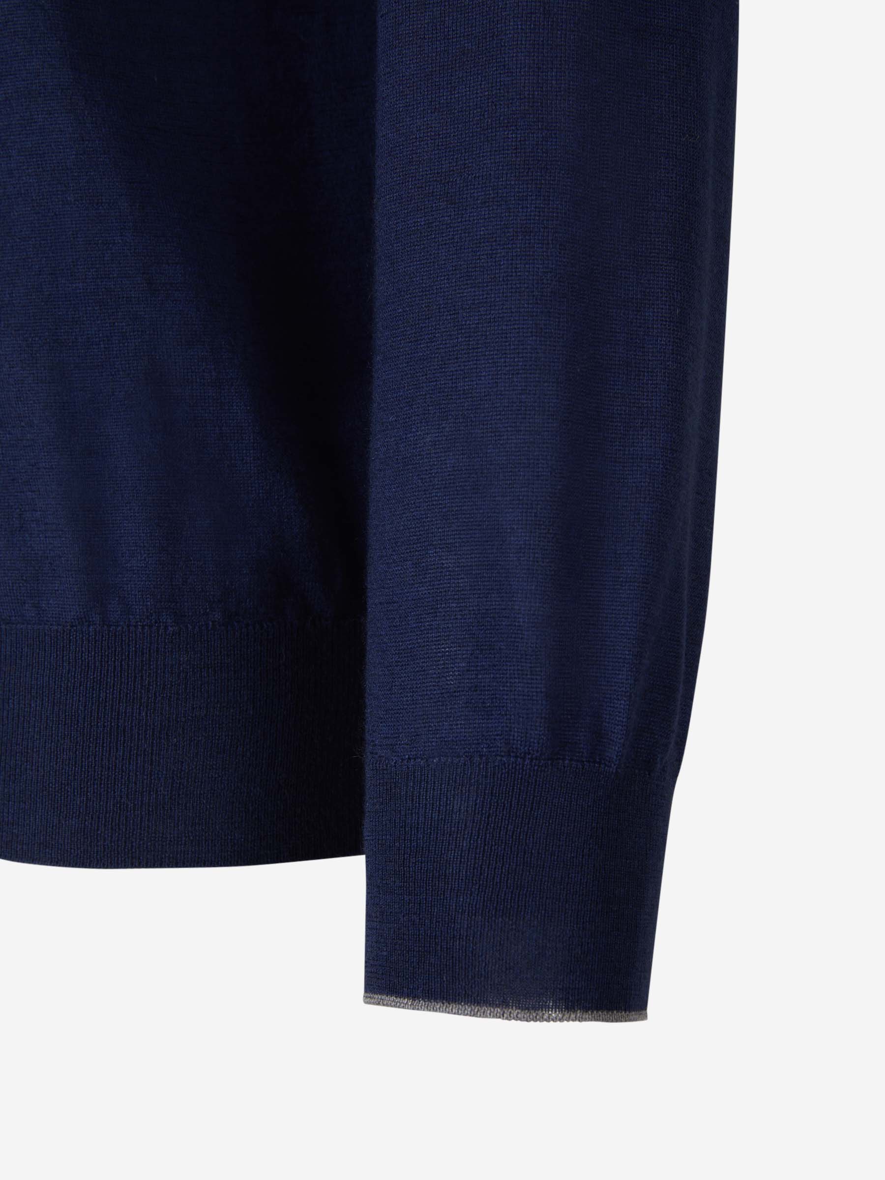 Outlet online Cruciani Hombre Jersey Cashmere Y Seda color Verde Oscuro sku 542-002220 02 - Foto 12