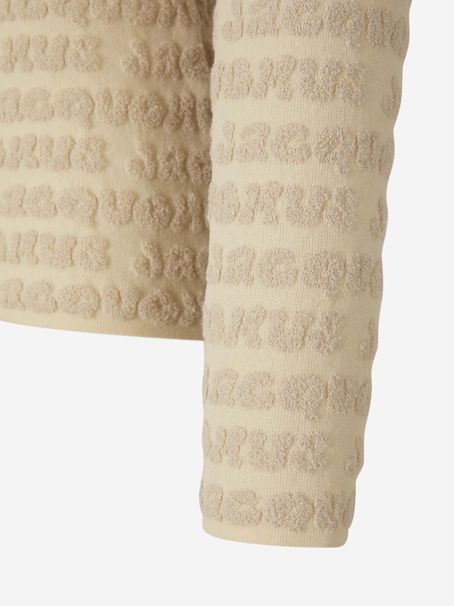 Outlet online Jacquemus Hombre Jersey Logo Jacquard color Beis sku 542-002223 00 - Foto 4