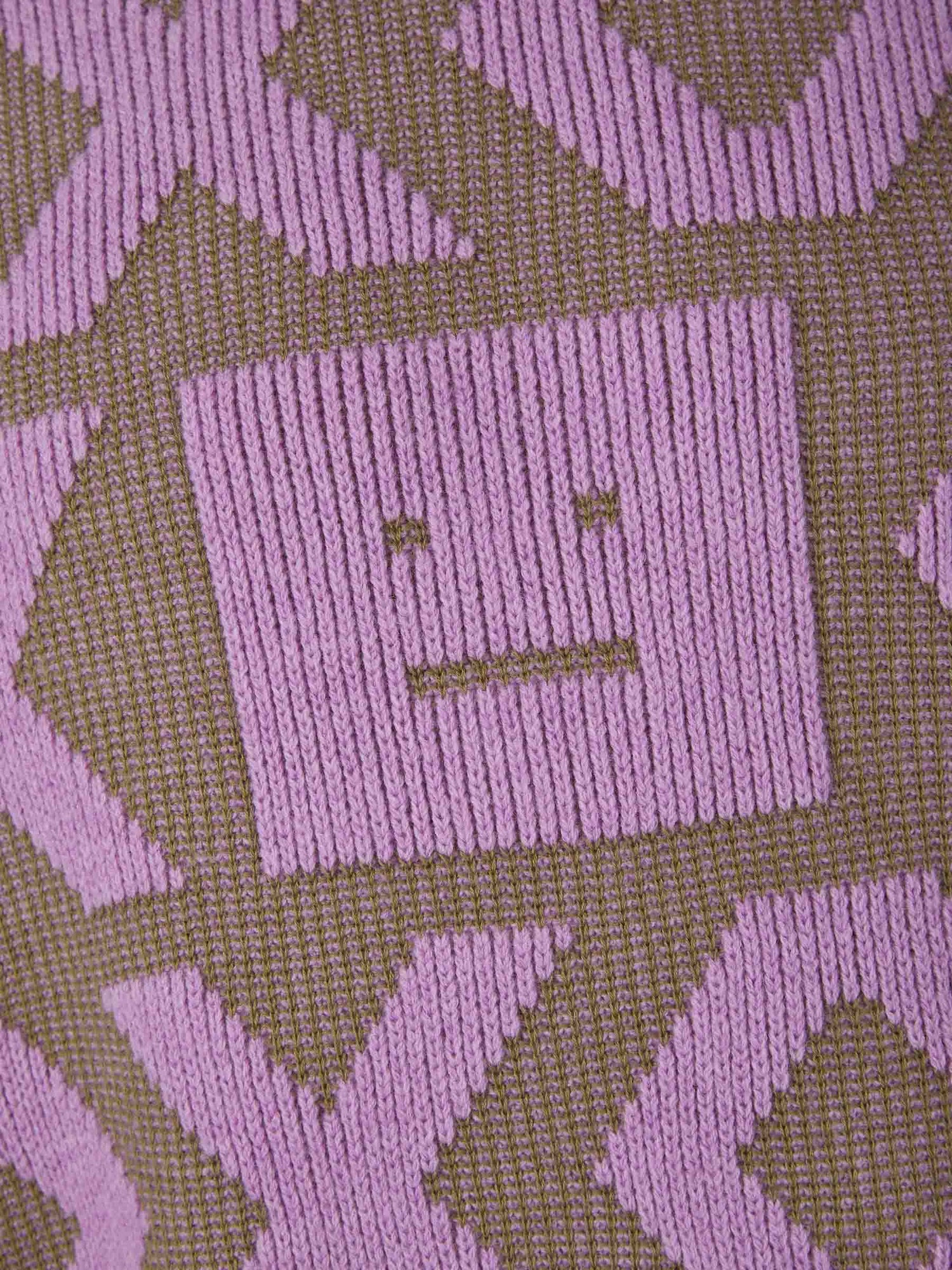 Outlet online Acne Studios Face Hombre Jersey Gráfico Punto color Lila sku 542-002239 01 - Foto 4