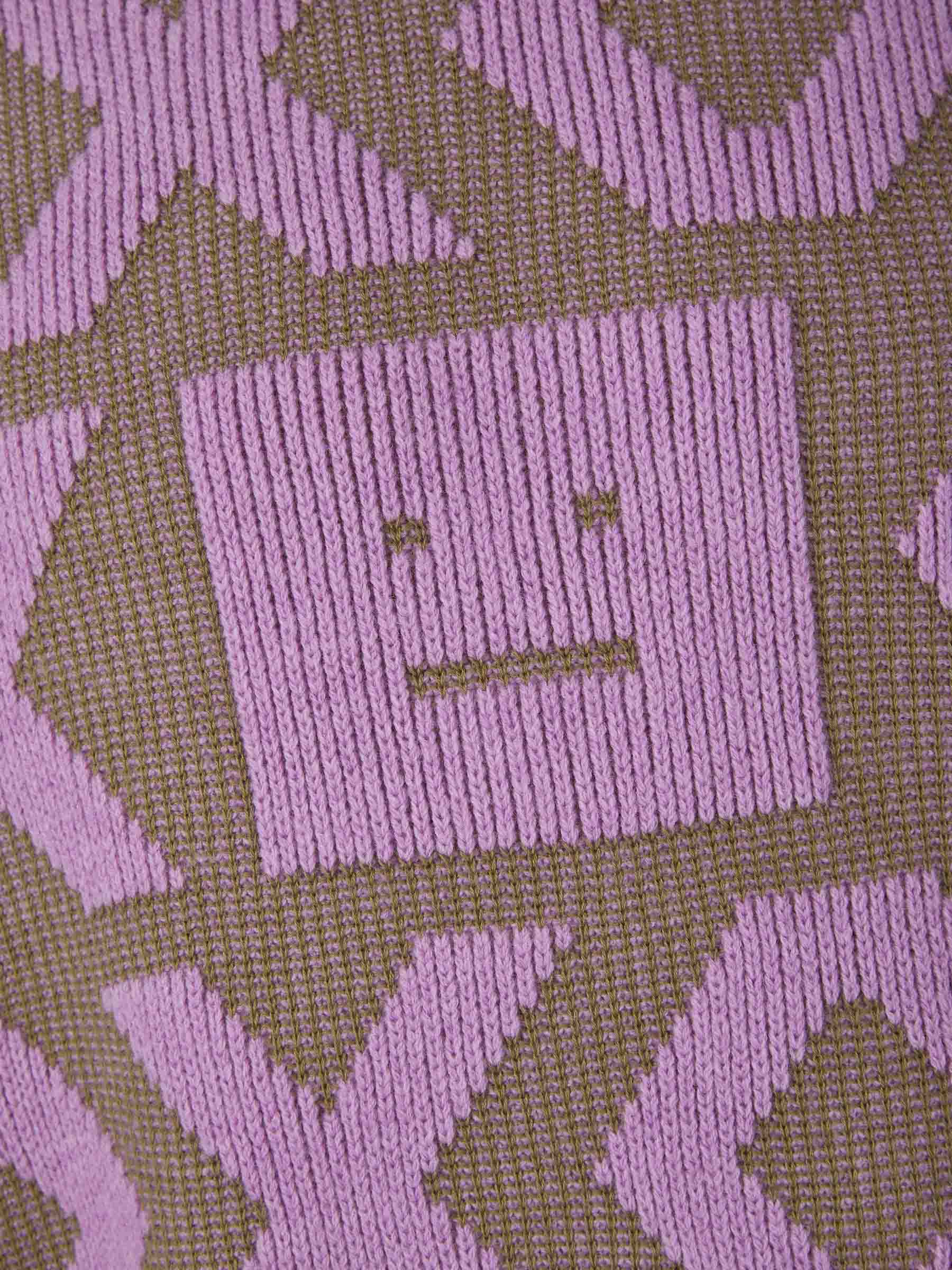 Outlet online Acne Studios Face Hombre Jersey Gráfico Punto color Lila sku 542-002239 01 - Foto 4