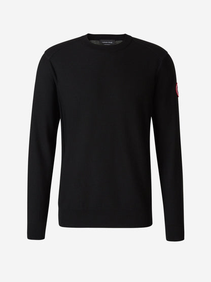Outlet online Canada Goose Hombre Jersey Dartmouth Lana color Gris Claro sku 542-002243 02 - Foto 1