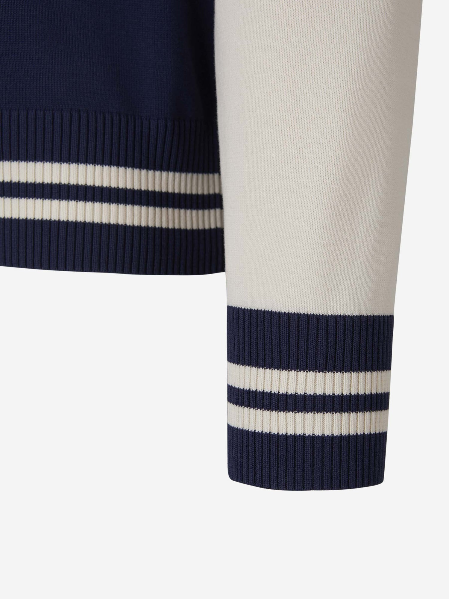 Outlet online Alexander McQueen Hombre Sudadera Varsity Bicolor color Azul Cobalto sku 542-002249 01 - Foto 5