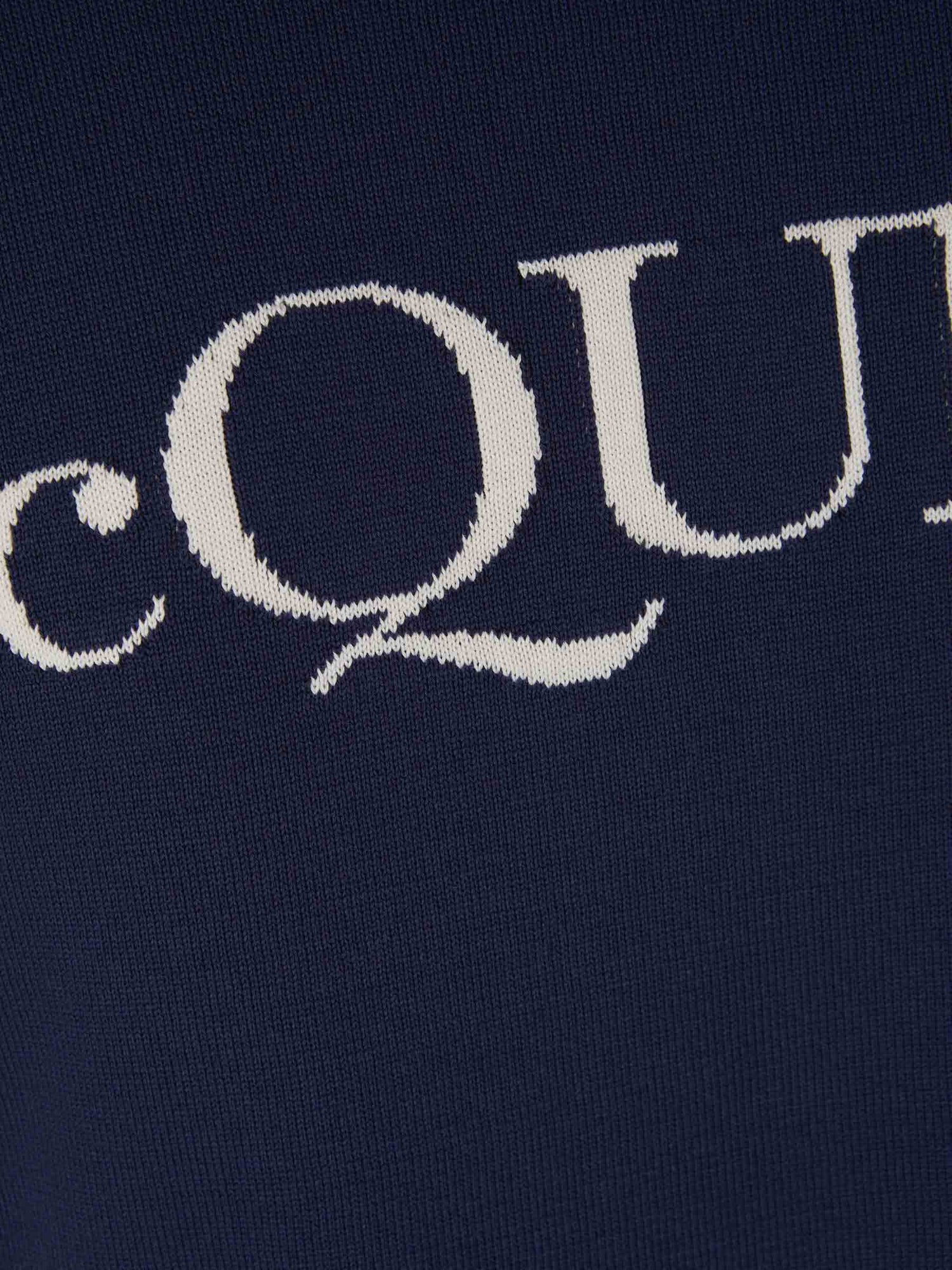 Outlet online Alexander McQueen Hombre Sudadera Varsity Bicolor color Azul Cobalto sku 542-002249 01 - Foto 6