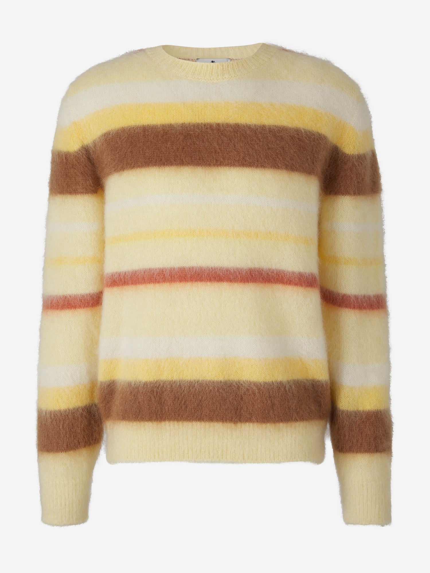 Alpaca Orange And White Sweater Anthropologie Aimee Pommed Wool Blend Alpaca Sweater (Size S)