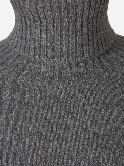 Outlet online Ami Paris Hombre Jersey Cuello Alto Cashmere color Gris Claro sku 542-002257 01 - Foto 4