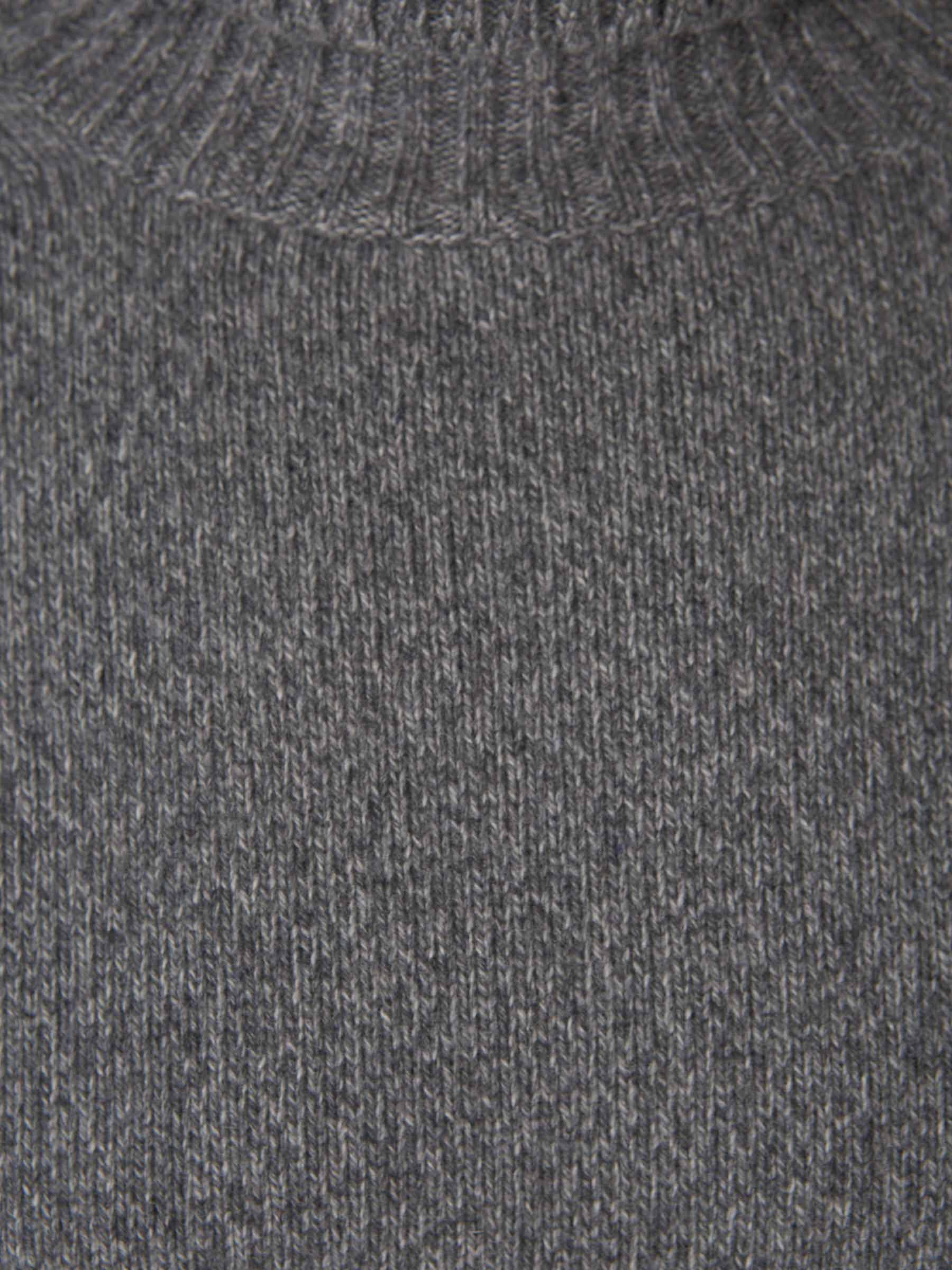 Outlet online Ami Paris Hombre Jersey Cuello Alto Cashmere color Gris Claro sku 542-002257 01 - Foto 5