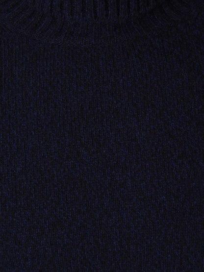Outlet online Ami Paris Hombre Jersey Cuello Alto Cashmere color Azul Noche sku 542-002257 02 - Foto 5