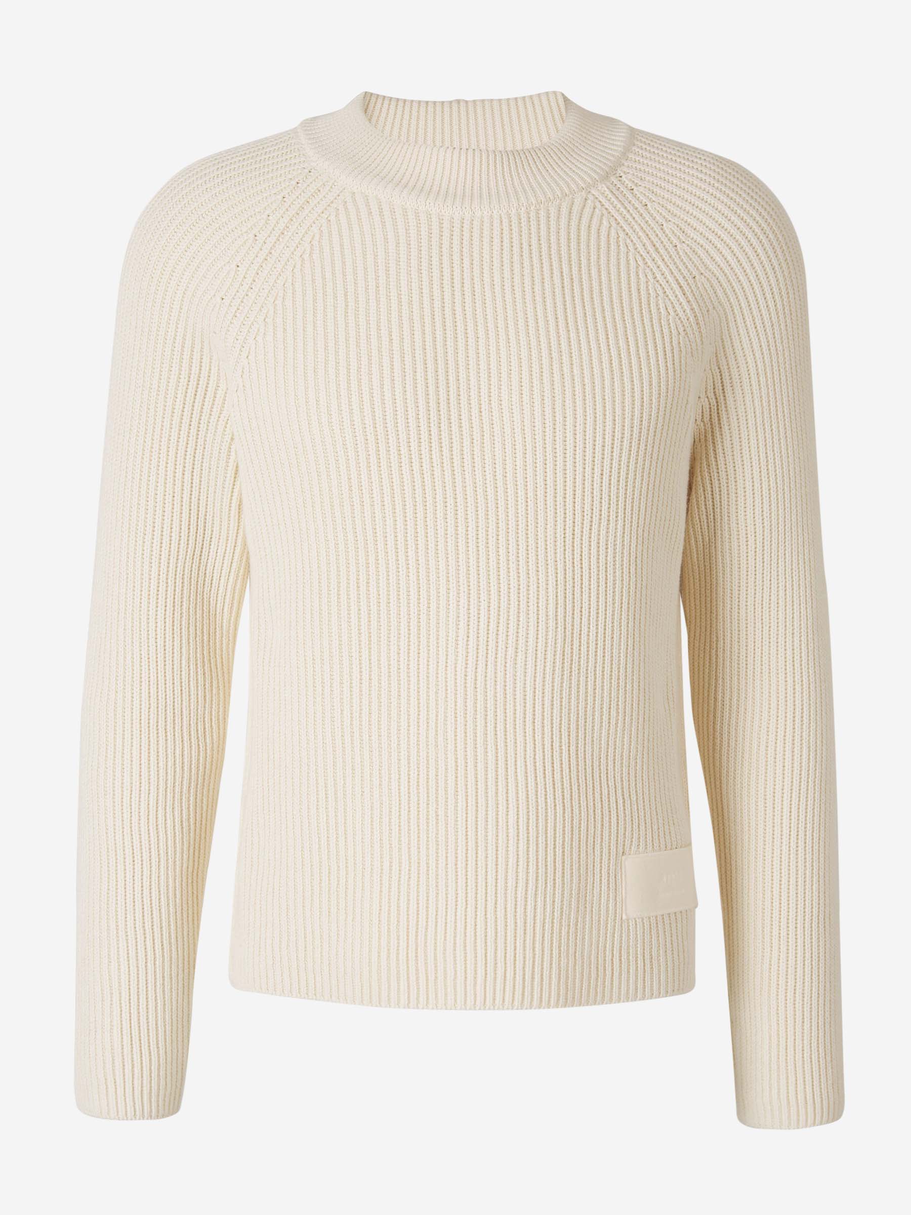Outlet online Ami Paris Hombre Jersey Punto Trenzado color Crema sku 542-002261 01 - Foto 1