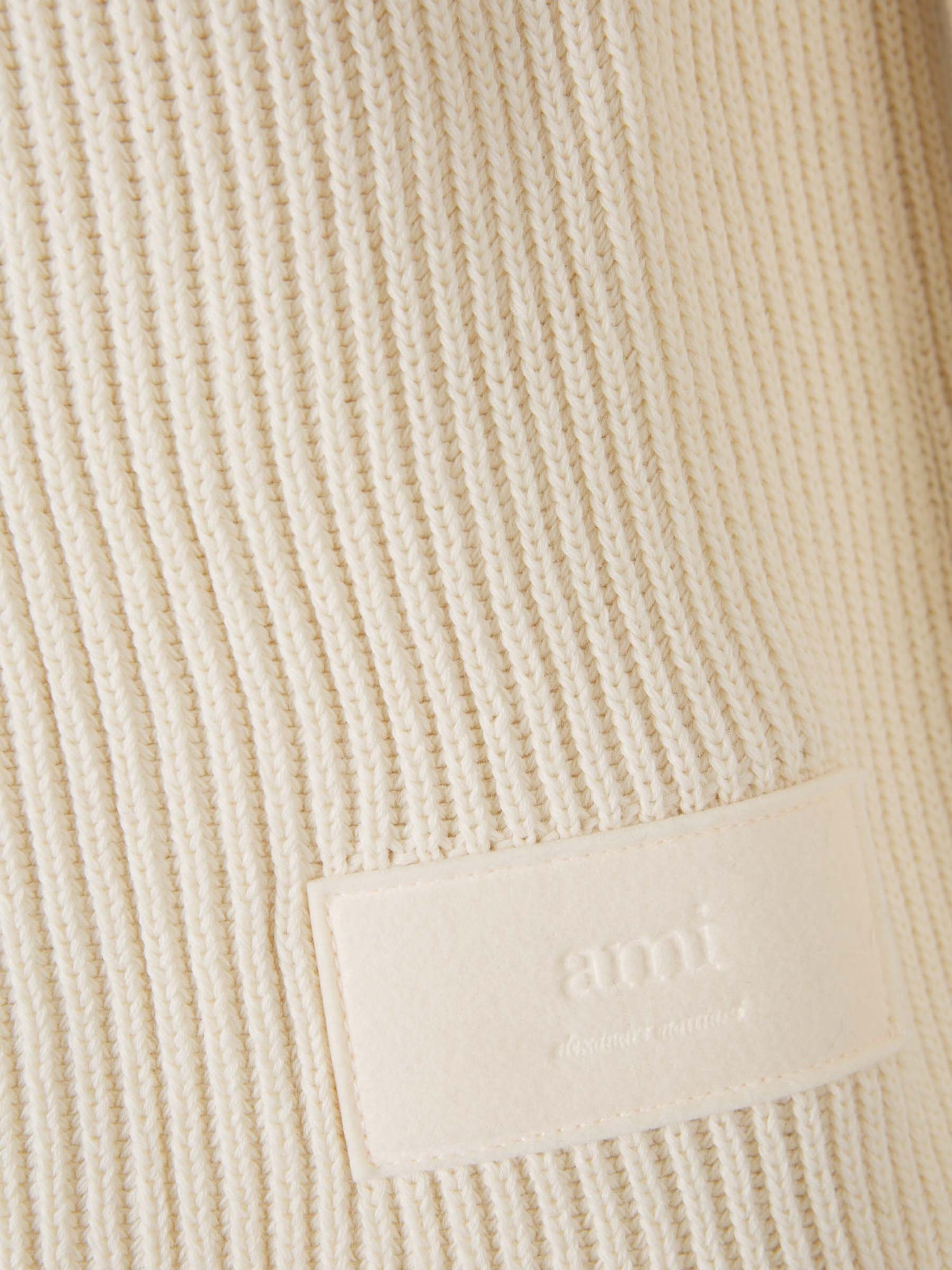 Outlet online Ami Paris Hombre Jersey Punto Trenzado color Crema sku 542-002261 01 - Foto 5