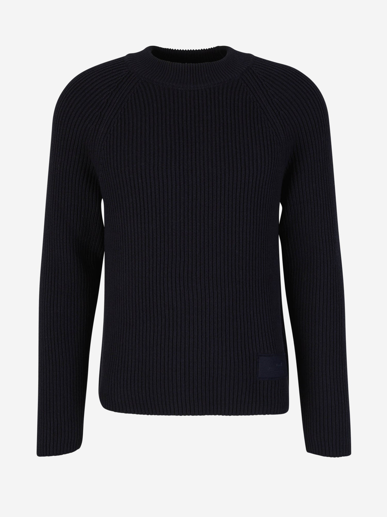Outlet online Ami Paris Hombre Jersey Punto Trenzado color Azul Noche sku 542-002261 02 - Foto 1