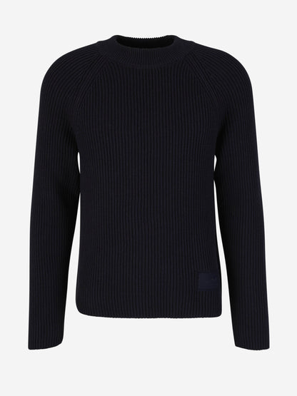 Outlet online Ami Paris Hombre Jersey Punto Trenzado color Azul Noche sku 542-002261 02 - Foto 1