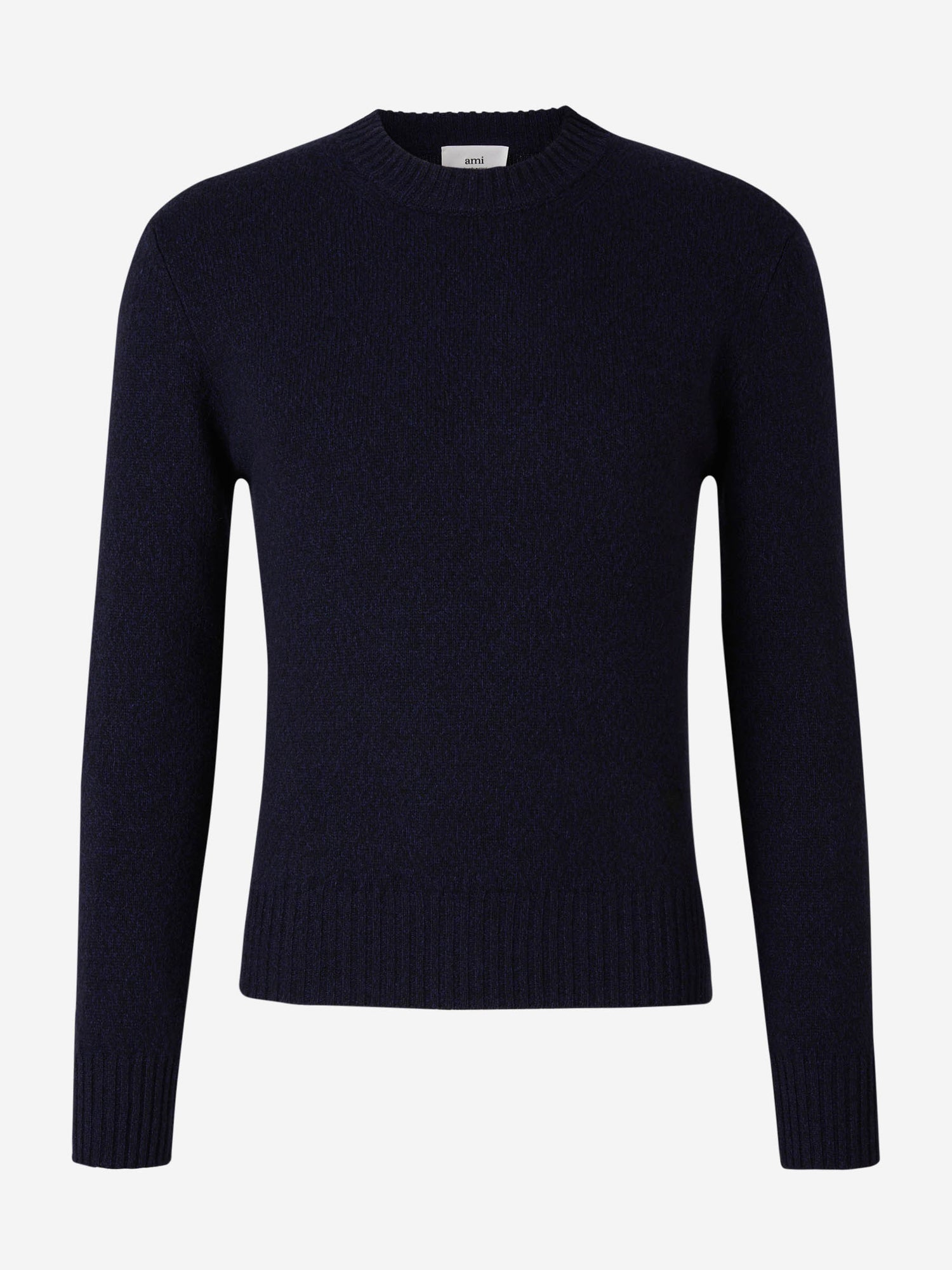 Outlet online Ami Paris Hombre Jersey Punto Cashmere color Azul Noche sku 542-002263 01 - Foto 1