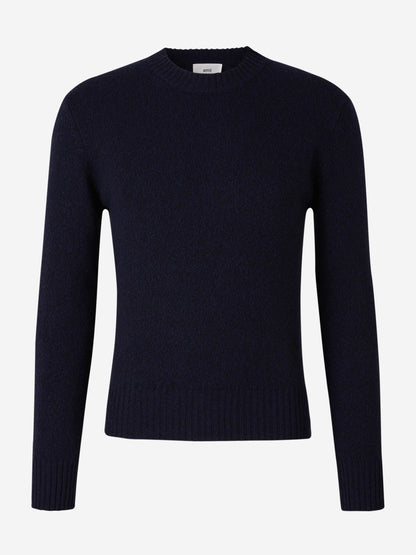 Outlet online Ami Paris Hombre Jersey Punto Cashmere color Azul Noche sku 542-002263 01 - Foto 1
