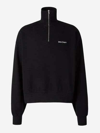 Outlet online Palm Angels Hombre Sudadera Cuello Cremallera color Negro sku 542-002267 01 - Foto 1