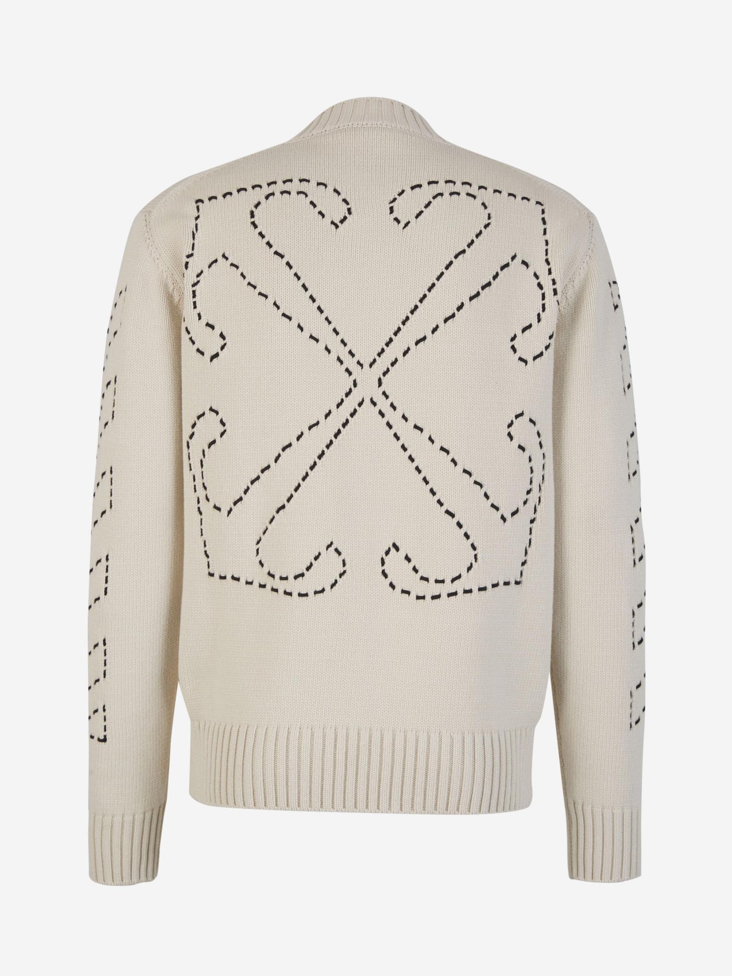 Outlet online Off-White Hombre Jersey Punto Arrow color Beis sku 542-002270 01 - Foto 2