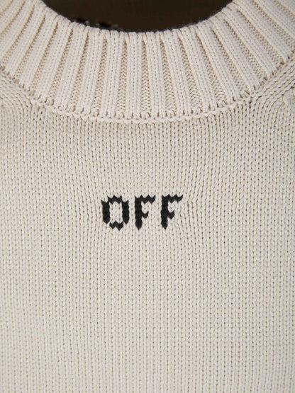Outlet online Off-White Hombre Jersey Punto Arrow color Beis sku 542-002270 01 - Foto 3