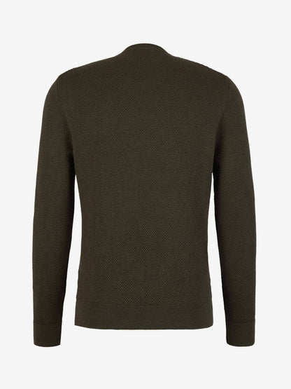 Outlet online Zanone Hombre Jersey Punto Lana color Verde Oscuro sku 542-002296 01 - Foto 2