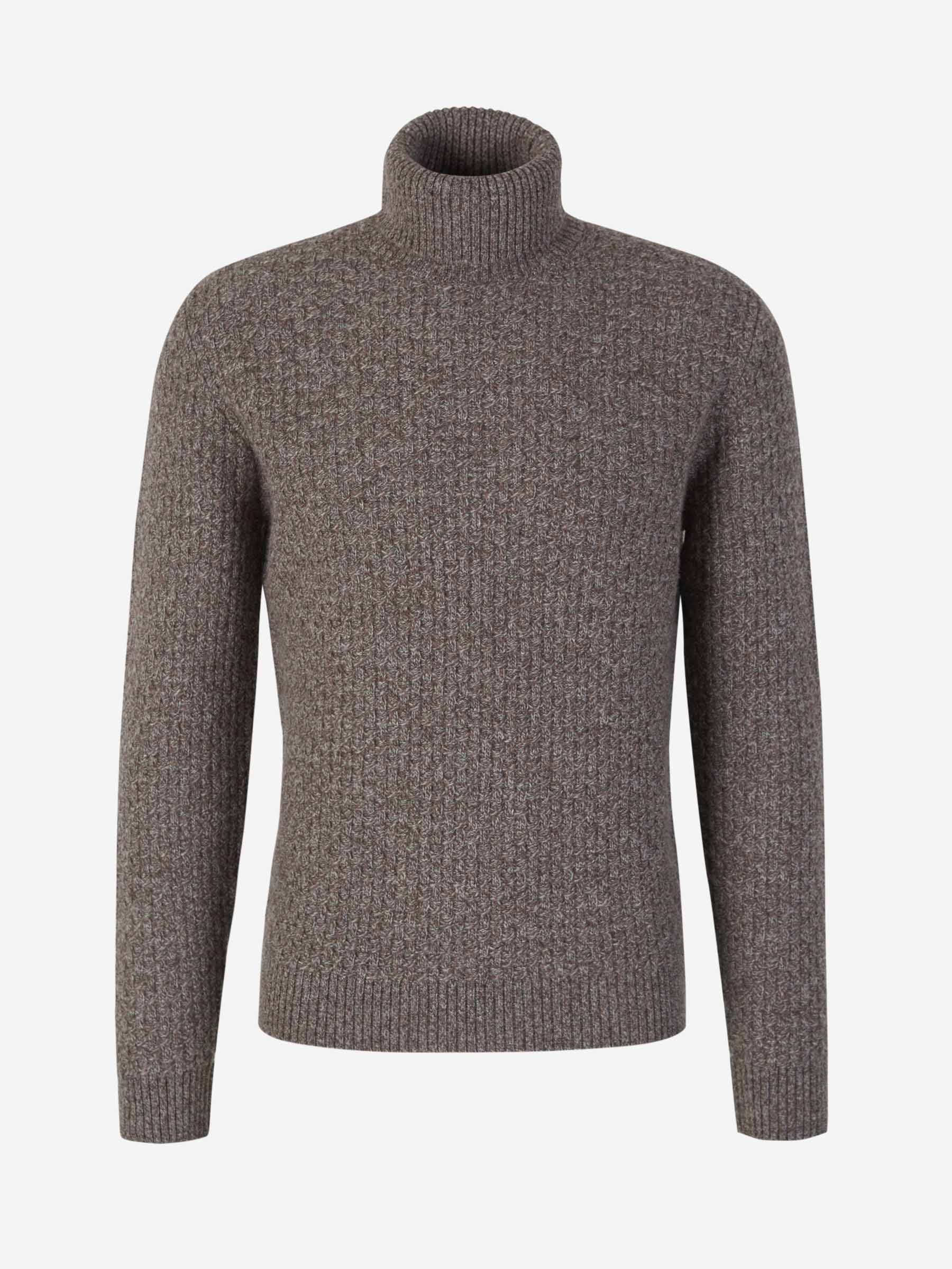 Outlet online Zanone Hombre Jersey Cuello Alto Lana color Marron sku 542-002298 01 - Foto 1