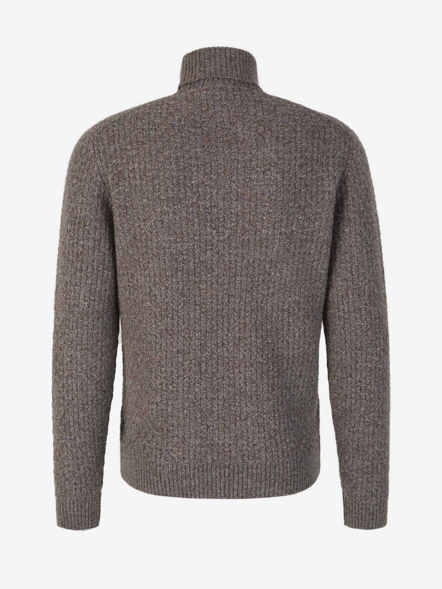 Outlet online Zanone Hombre Jersey Cuello Alto Lana color Marron sku 542-002298 01 - Foto 2