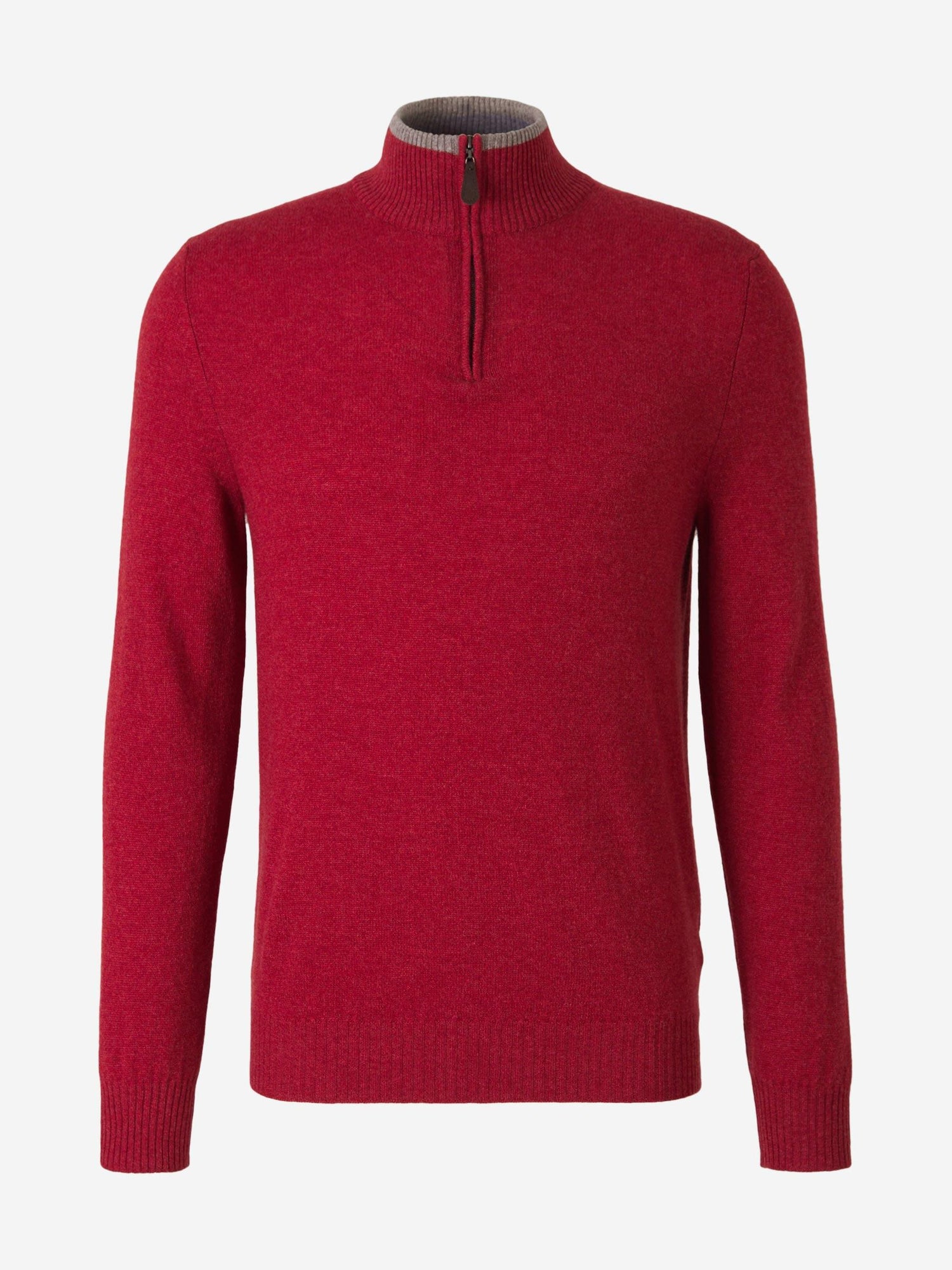 Outlet online Santa Eulalia Hombre Jersey Cashmere Cremallera color Rojo Cereza sku 542-002300 02 - Foto 5
