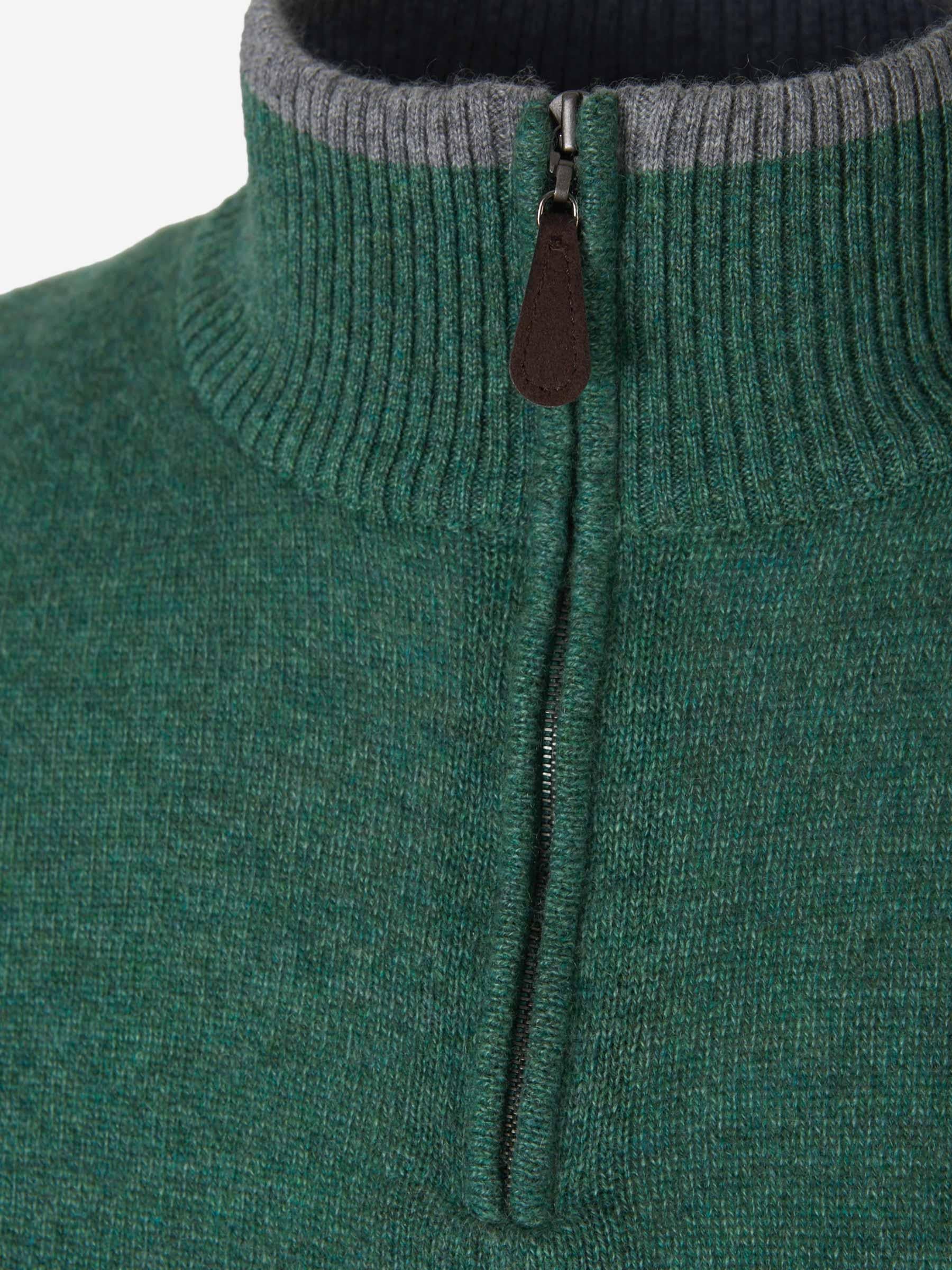 Outlet online Santa Eulalia Hombre Jersey Cashmere Cremallera color Verde Turquesa sku 542-002300 03 - Foto 7