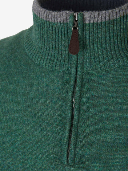 Outlet online Santa Eulalia Hombre Jersey Cashmere Cremallera color Verde Turquesa sku 542-002300 03 - Foto 7