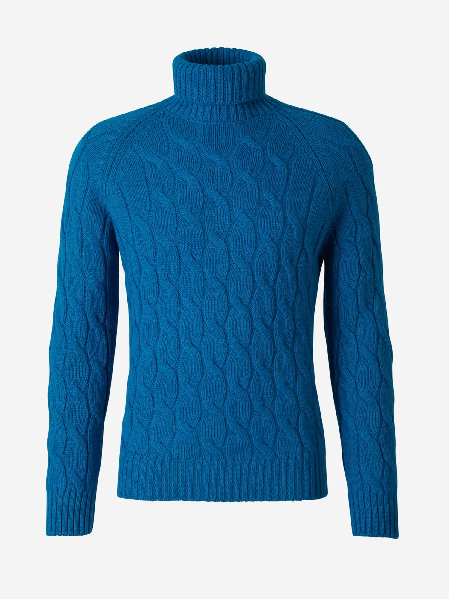 Outlet online Gran Sasso Hombre Jersey Trenzado Lana color Azul Real sku 542-002305 02 - Foto 5