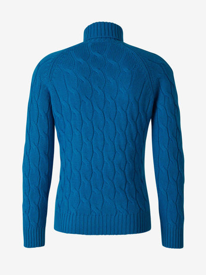 Outlet online Gran Sasso Hombre Jersey Trenzado Lana color Verde Claro sku 542-002305 01 - Foto 6