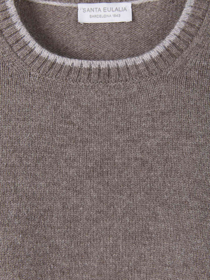 Outlet online Santa Eulalia Hombre Jersey Punto Lana color Topo sku 542-002315 02 - Foto 3