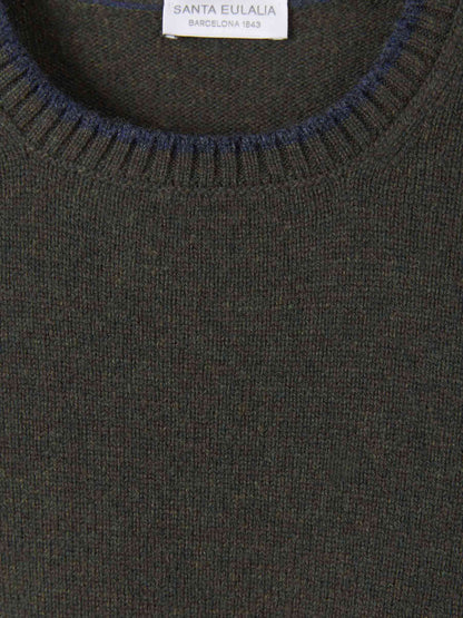 Outlet online Santa Eulalia Hombre Jersey Punto Lana color Verde Oscuro sku 542-002315 03 - Foto 7