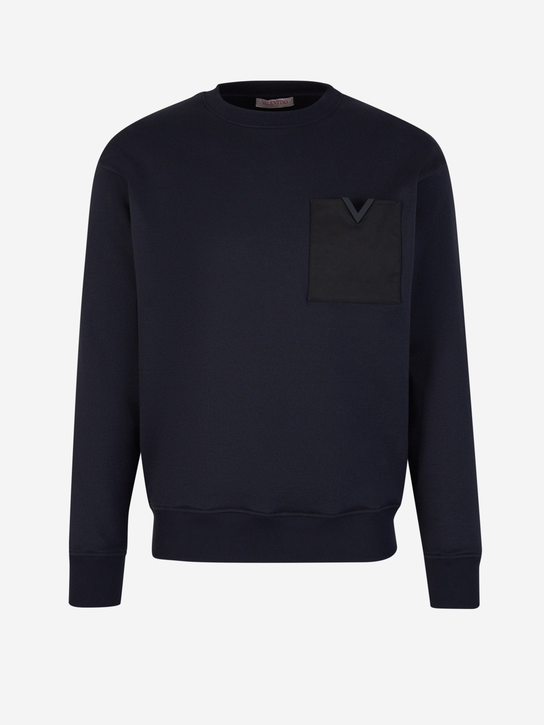 Valentino Hombre Barcelona Sudadera Crewneck Bolsillo color Azul Noche sku 542-002325 00 - Foto 1