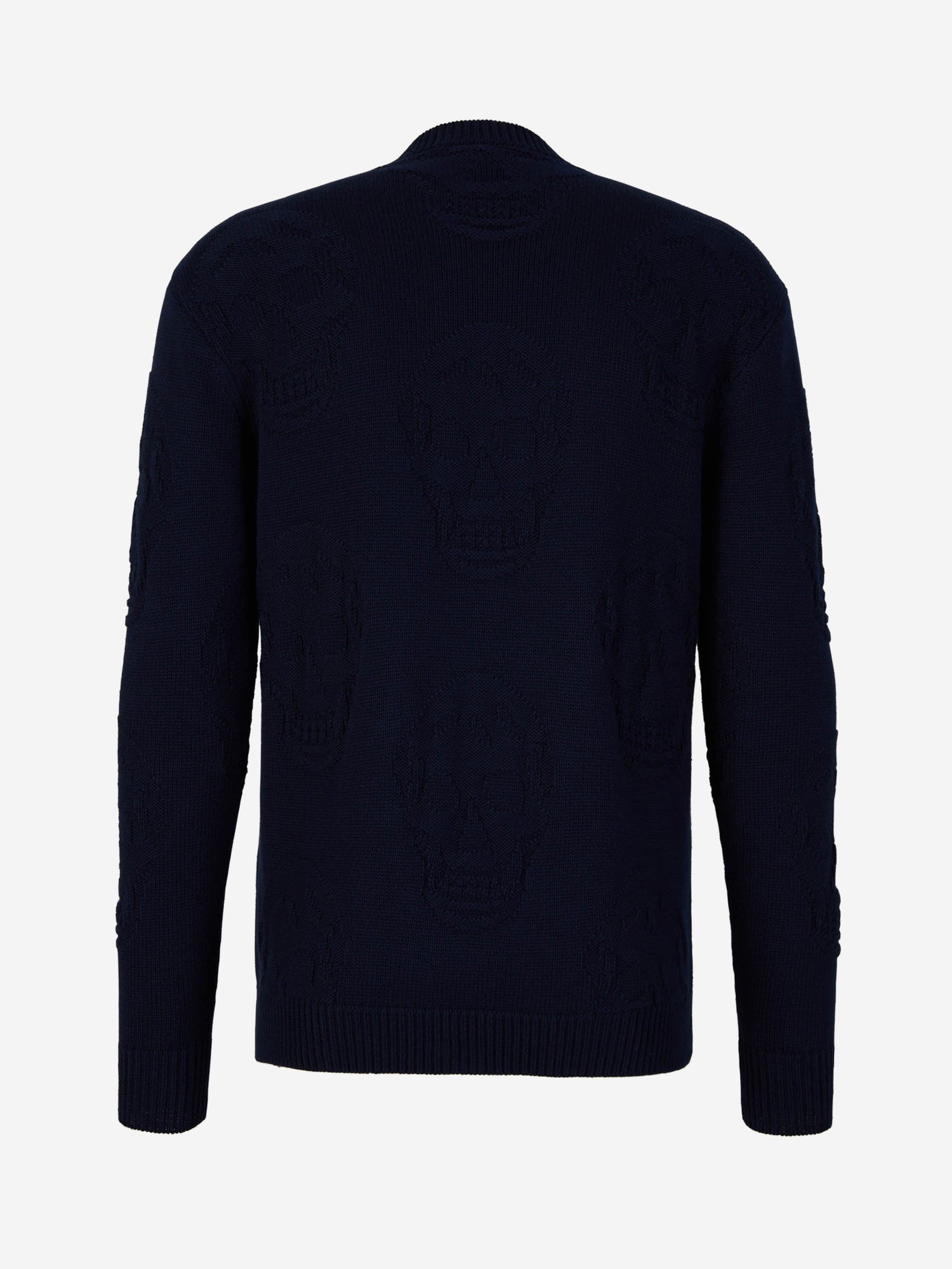 Outlet online McQueen Hombre Jersey Algodón Calavera color Azul Noche sku 542-002328 01 - Foto 2