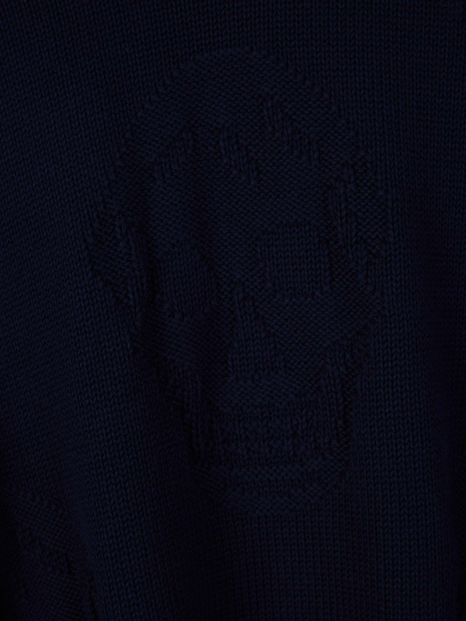 Outlet online McQueen Hombre Jersey Algodón Calavera color Azul Noche sku 542-002328 01 - Foto 4