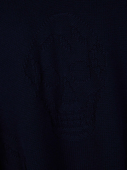 Outlet online McQueen Hombre Jersey Algodón Calavera color Azul Noche sku 542-002328 01 - Foto 4