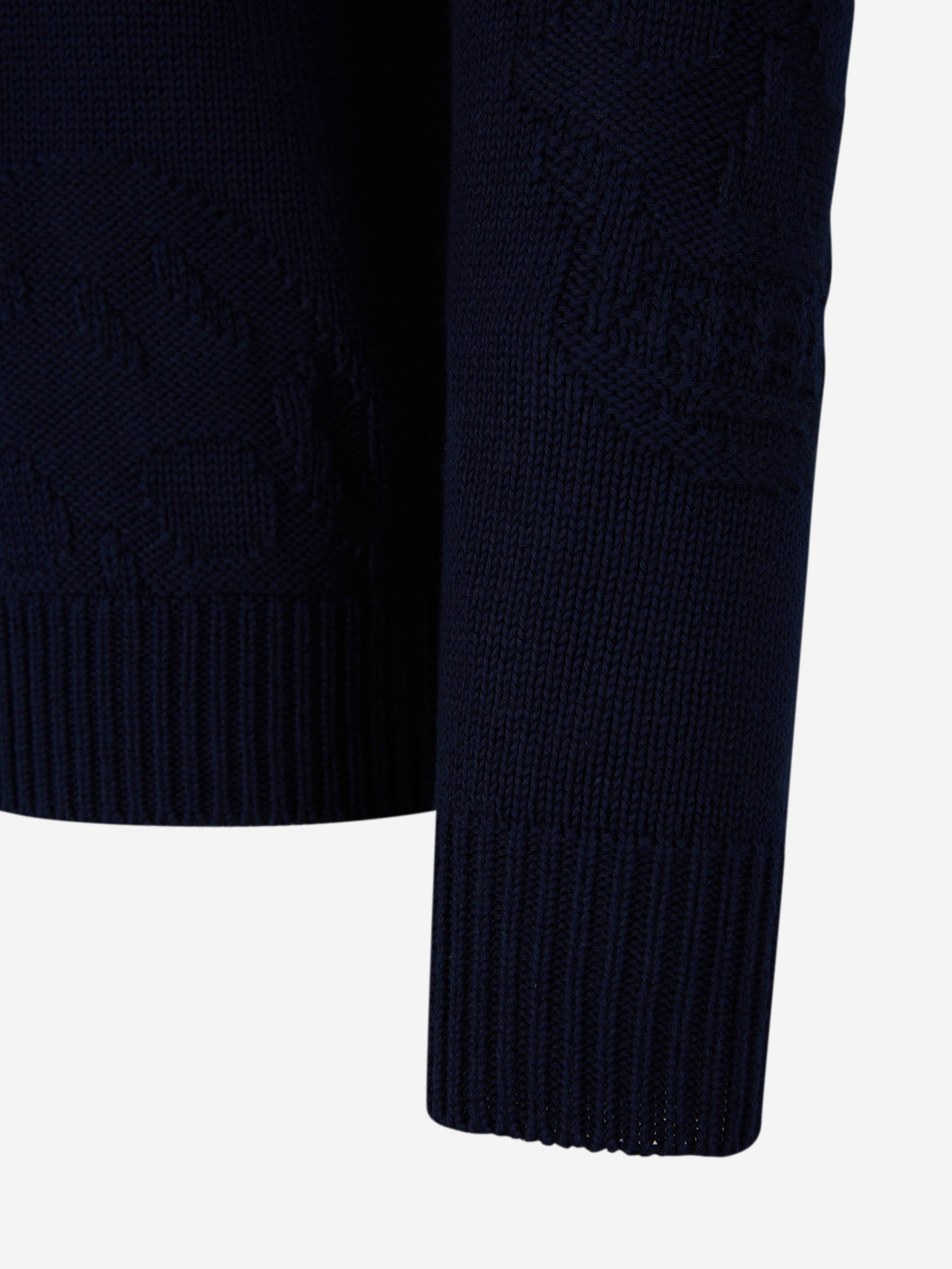 Outlet online McQueen Hombre Jersey Algodón Calavera color Azul Noche sku 542-002328 01 - Foto 5
