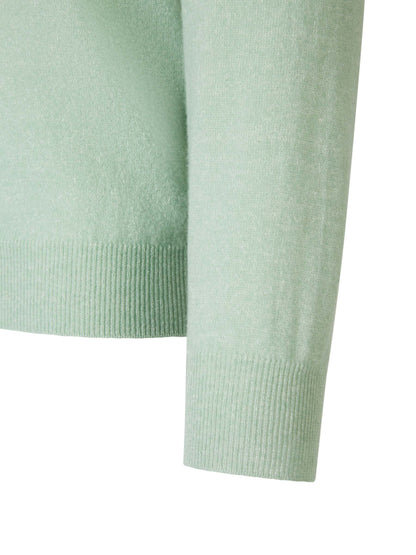 Outlet online Fedeli Hombre Jersey Punto Cashmere color Verde Menta sku 542-002343 01 - Foto 4
