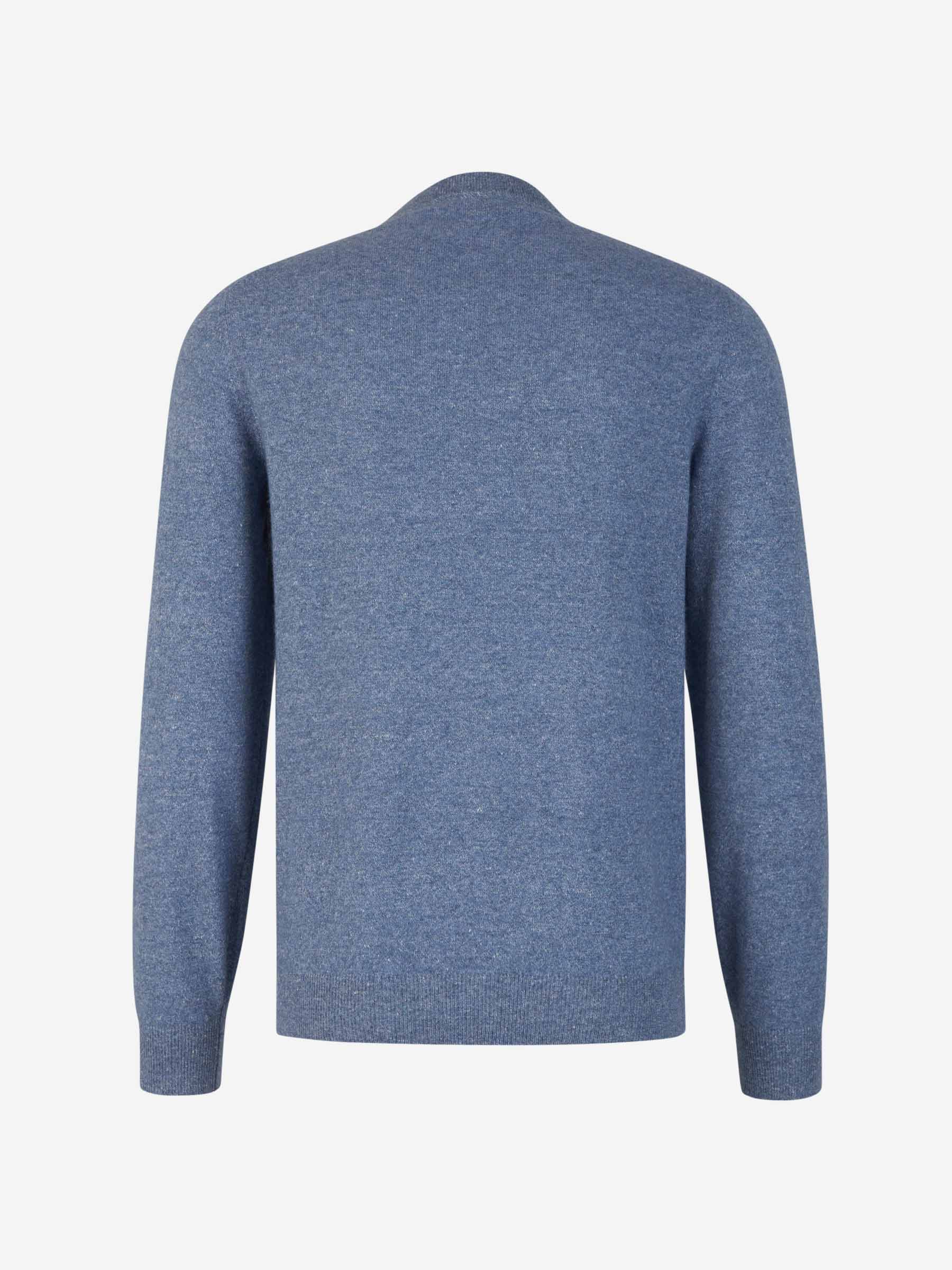 Outlet online Fedeli Hombre Jersey Cashmere y Lino color Azul Denim sku 542-002343 02 - Foto 2