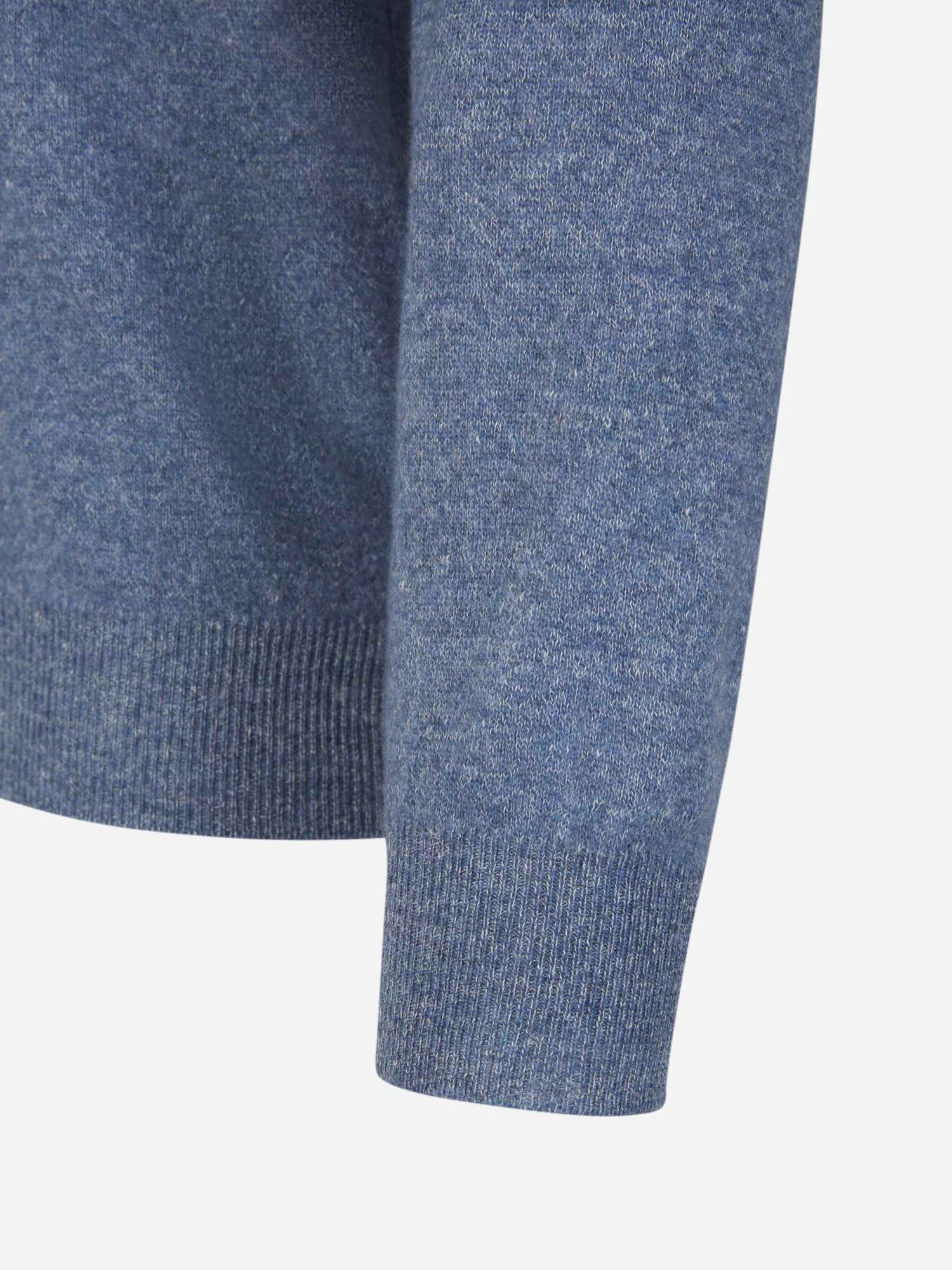 Outlet online Fedeli Hombre Jersey Cashmere y Lino color Azul Denim sku 542-002343 02 - Foto 4