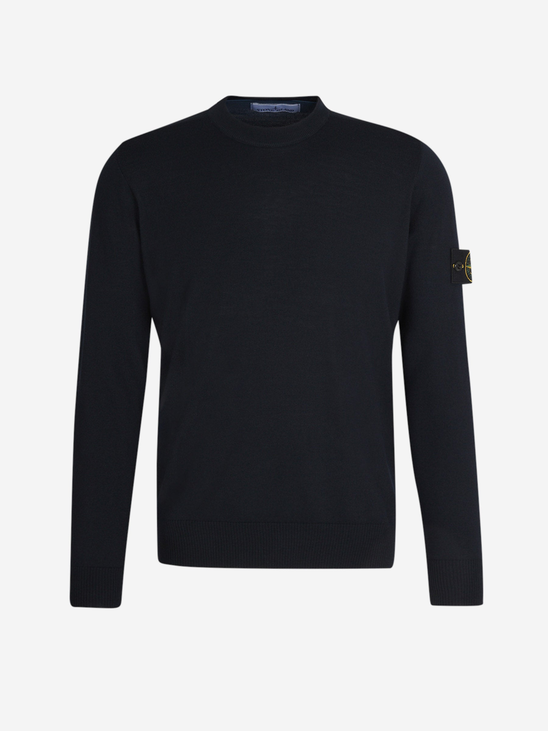 Outlet online Stone Island Hombre Jersey Lana Logo color Azul Marino sku 542-002390 01 - Foto 1